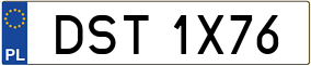 Trailer License Plate